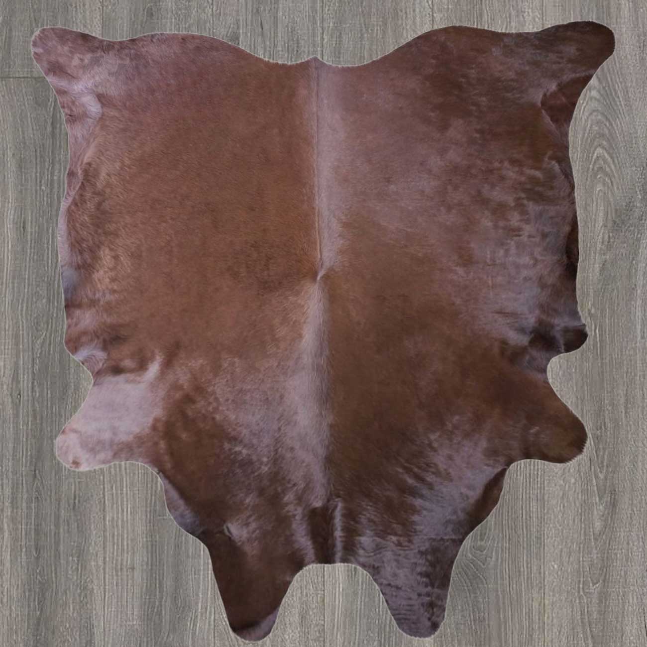 Dyed Chocolate Brown Cowhide Rug