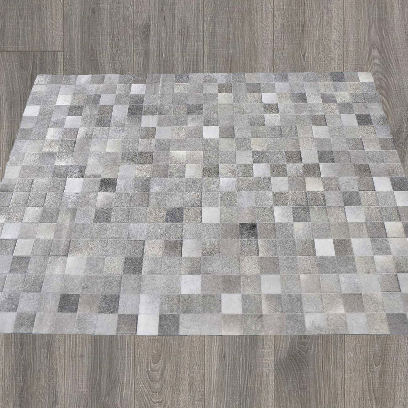 cowhide patchwork designer rug