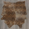 stenciled leopard cowhide
